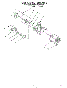05 - Pump And Motor parts for Whirlpool Dishwasher CUD4000JQ1 from AppliancePartsPros.com