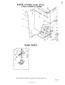 06 - Water System , Pump parts for Whirlpool Washer LHA7680W0 from AppliancePartsPros.com