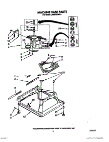 07 - Machine Base parts for Whirlpool Washer LA8200XWW1 from AppliancePartsPros.com