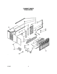 03 - Cabinet parts for Whirlpool Air Conditioner ACM102XX2 from AppliancePartsPros.com