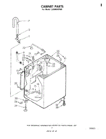 05 - Cabinet parts for Whirlpool Washer LA3800XPW0 from AppliancePartsPros.com