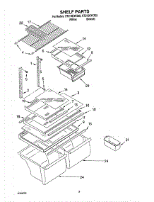 05 - Shelf, Optional parts for Whirlpool Refrigerator CT21GKXKQ02 from AppliancePartsPros.com
