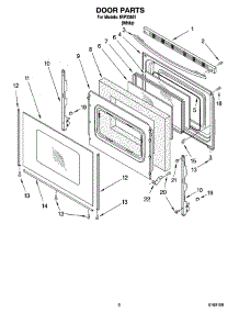 05 - Door Parts, Optional Parts parts for Whirlpool Range IRP33801 from AppliancePartsPros.com