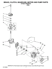 04 - Brake, Clutch, Gearcase, Motor And Pump Parts parts for Maytag Washer NTW5705TQ0 from AppliancePartsPros.com