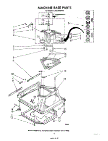 07 - Machine Base parts for Whirlpool Washer LA5530XPW4 from AppliancePartsPros.com