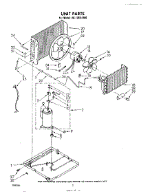 02 - Section parts for Whirlpool Air Conditioner AC1202XM0 from AppliancePartsPros.com