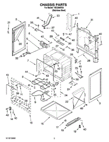 03 - Chassis Parts parts for Whirlpool Range YIES366RS4 from AppliancePartsPros.com