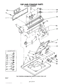 06 - Top And Console parts for Whirlpool Washer LHA5500W2 from AppliancePartsPros.com