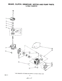 06 - Brake, Clutch, Gearcase, Motor And Pump parts for Whirlpool Washer LA5530XPW3 from AppliancePartsPros.com