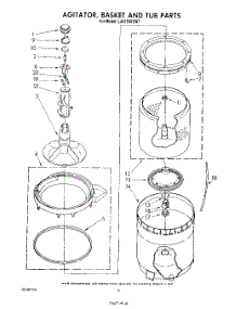 04 - Agitator, Basket And Tub parts for Whirlpool Washer LA6150XSW1 from AppliancePartsPros.com