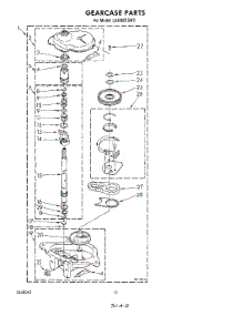 11 - Gearcase parts for Whirlpool Washer LA6380XSW0 from AppliancePartsPros.com