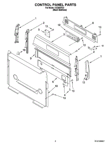 02 - Control Panel Parts parts for Whirlpool Range IGS385RS3 from AppliancePartsPros.com