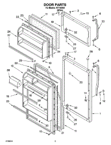 02 - Door Parts parts for Whirlpool Refrigerator IKT162302 from AppliancePartsPros.com