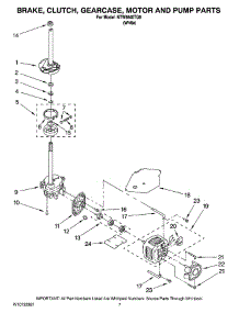 04 - Brake, Clutch, Gearcase, Motor And Pump Parts parts for Maytag Washer NTW5640TQ0 from AppliancePartsPros.com