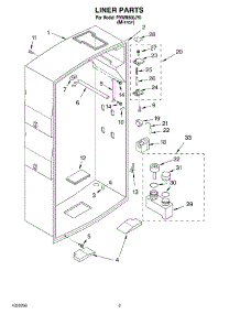 02 - Liner parts for Whirlpool Personal Valet System PVWM600JY0 from AppliancePartsPros.com