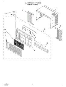 03 - Section parts for Whirlpool Air Conditioner CA5WMK0 from AppliancePartsPros.com