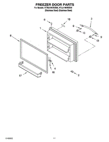 06 - Freezer Door Parts, Optional Parts parts for Kitchenaid Refrigerator KTLA19KRSS00 from AppliancePartsPros.com
