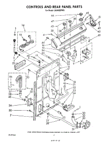 03 - Controls And Rear Panel parts for Whirlpool Washer LA5460XPW5 from AppliancePartsPros.com