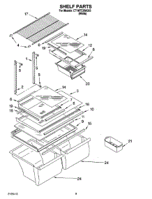 05 - Shelf Parts, Optional Parts parts for Whirlpool Refrigerator ET1MTEXMQ03 from AppliancePartsPros.com