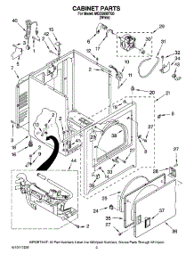 02 - Cabinet Parts parts for Maytag Dryer MGD5600TQ0 from AppliancePartsPros.com