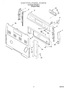 02 - Control Panel parts for Whirlpool Range SES374HQ1 from AppliancePartsPros.com