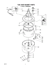 04 - Tub And Basket parts for Whirlpool Washer LA4000XKW0 from AppliancePartsPros.com