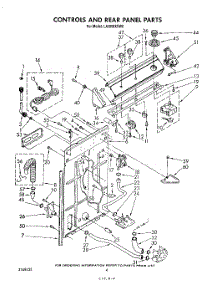 03 - Controls And Rear Panel parts for Whirlpool Washer LA5668XSW0 from AppliancePartsPros.com