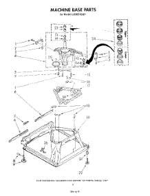 07 - Machine Base parts for Whirlpool Washer LA6055XSW1 from AppliancePartsPros.com