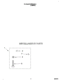 03 - Miscellaneous parts for Kitchenaid Washer KAWE678BAL1 from AppliancePartsPros.com