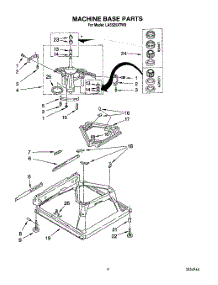 08 - Machine Base parts for Whirlpool Washer LA5525XTN0 from AppliancePartsPros.com
