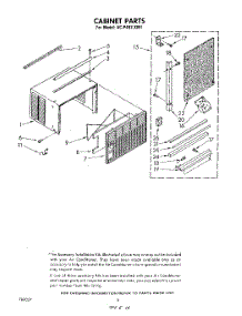 04 - Cabinet Parts parts for Whirlpool Air Conditioner ACP492XM1 from AppliancePartsPros.com