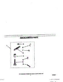 05 - Miscellaneous parts for Whirlpool Washer LA8200XWW1 from AppliancePartsPros.com