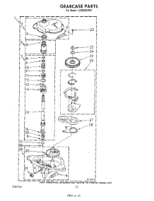 10 - Gearcase parts for Whirlpool Washer LA5530XPW7 from AppliancePartsPros.com