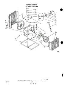 02 - Section parts for Whirlpool Air Conditioner ACS602XM from AppliancePartsPros.com