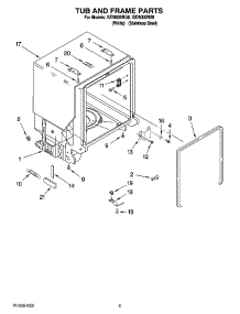 05 - Tub And Frame Parts parts for Whirlpool Dishwasher IUD8000RS8 from AppliancePartsPros.com