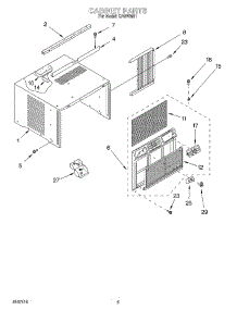 03 - Cabinet parts for Whirlpool Air Conditioner CA6WM01 from AppliancePartsPros.com