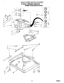 06 - Machine Base parts for Whirlpool Washer LSR9355DQ0 from AppliancePartsPros.com