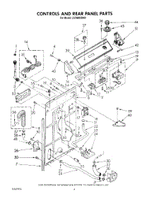 03 - Controls And Rear Panel parts for Whirlpool Washer LA7680XSW0 from AppliancePartsPros.com