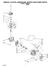 04 - Brake, Clutch, Gearcase, Motor And Pump Parts parts for Whirlpool Washer ITW4200SQ0 from AppliancePartsPros.com