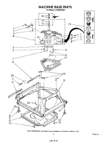 07 - Machine Base parts for Whirlpool Washer LA5580XSW1 from AppliancePartsPros.com