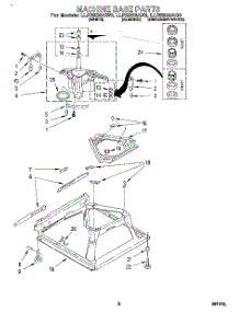 06 - Machine Base parts for Whirlpool Washer LLR6233AW0 from AppliancePartsPros.com