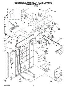 02 - Controls And Rear Panel Parts parts for Maytag Washer 6AMTW5405TQ0 from AppliancePartsPros.com