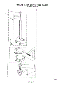 09 - Brake And Drive Tube parts for Whirlpool Washer LA5900XSW0 from AppliancePartsPros.com