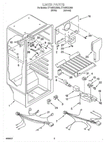 03 - Liner parts for Whirlpool Refrigerator CT14NKXJN00 from AppliancePartsPros.com