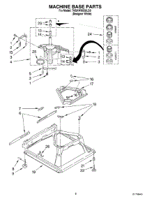 06 - Machine Base Parts parts for Whirlpool Washer 7MSAWX650LQ0 from AppliancePartsPros.com