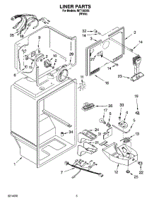 03 - Liner Parts parts for Whirlpool Refrigerator IMT186306 from AppliancePartsPros.com