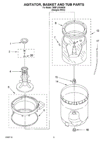 03 - Agitator, Basket And Tub Parts parts for Whirlpool Washer 7MBPL9764MQ0 from AppliancePartsPros.com