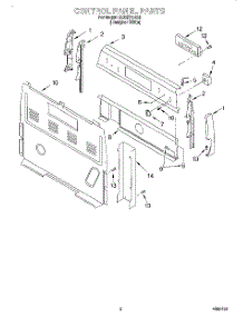 02 - Control Panel parts for Whirlpool Range SES374HQ0 from AppliancePartsPros.com
