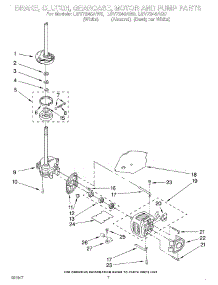 05 - Brake, Clutch, Gearcase, Motor & Pump parts for Whirlpool Washer LSV7245AN0 from AppliancePartsPros.com