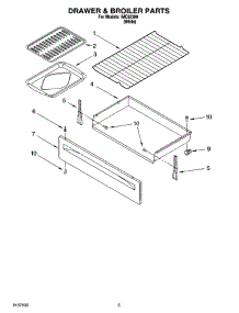 04 - Drawer & Broiler Parts parts for Whirlpool Range IME82300 from AppliancePartsPros.com